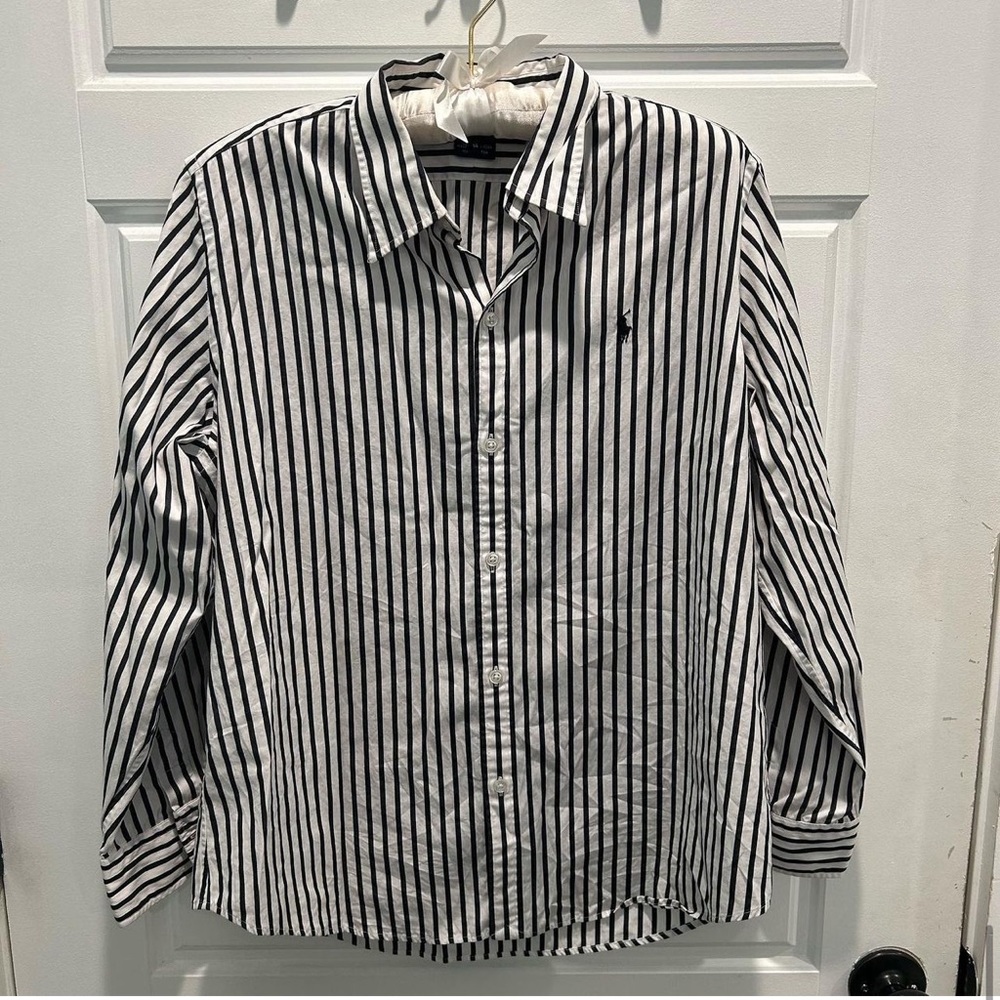 ralph lauren striped button up